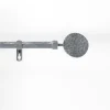 Clearance Douceur D'Intérieur Kit de tringle à rideaux extensible Disque Martelé