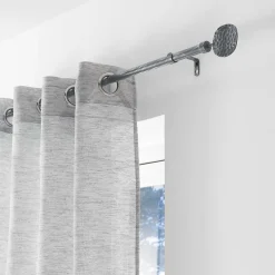 Clearance Douceur D'Intérieur Kit de tringle à rideaux extensible Disque Martelé