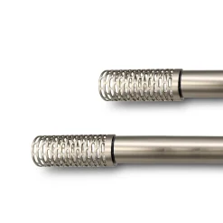 CDéco Kit de Tringle à Rideaux, Extensible 120 à 210 cm, Gris, Support et Tringle* Kit De Barre De Rideau