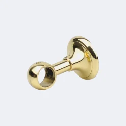Boulet Kit de tringle à rideaux Laiton Poli Verni 300cm Diam.20mm Embout Regency - Fixation Plafond -* Kit De Barre De Rideau