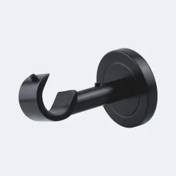 Boulet Kit de tringle à rideaux Noir Mat 150cm Diam.20mm Embout Pommeau - Fixation Mur -* Kit De Barre De Rideau