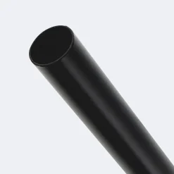 Boulet Kit de tringle à rideaux Noir Mat 300cm Diam.20mm Embout Cylindre Bois - Fixation Mur -* Kit De Barre De Rideau