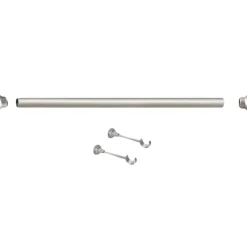 Riel Chyc Kit de tringle argent mat 2 m x 28 mm (2 m - Argent)* Kit De Barre De Rideau