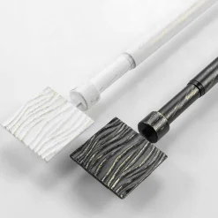 Discount Douceur D'Intérieur Kit de tringle extensible patiné or (120-210 cm - Blanc)