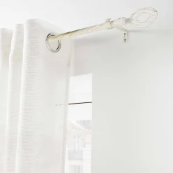 Sale Douceur D'Intérieur Kit de tringle extensible au style géométrique (120-210 cm - Blanc)