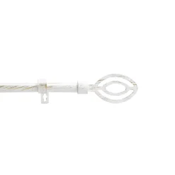 Sale Douceur D'Intérieur Kit de tringle extensible au style géométrique (120-210 cm - Blanc)