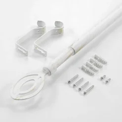 Sale Douceur D'Intérieur Kit de tringle extensible au style géométrique (120-210 cm - Blanc)