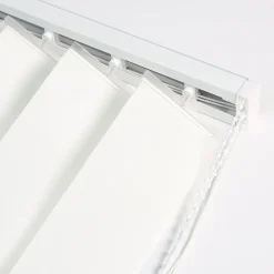 Discount Madeco Kit rail et lamelles verticales orientables ouverture centrale blanc l.200 x H.260cm