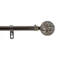 Clearance Douceur D'Intérieur Kit tringle extensible 120 à 210 cm plaqué Globa nickel