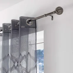 Clearance Douceur D'Intérieur Kit tringle extensible 120 à 210 cm plaqué Globa nickel