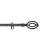 Discount Douceur D'Intérieur Kit tringle extensible 120 à 210 cm patiné Alpha noir or