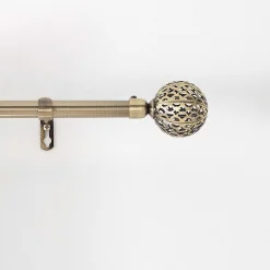 Sale Douceur D'Intérieur Kit tringle extensible 120 à 210 cm plaqué Globa laiton
