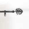 Clearance Douceur D'Intérieur Kit tringle extensible 120 à 210 cm patiné Tropi noir argent