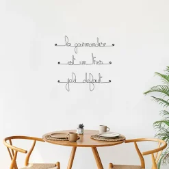 Bijoux De Mur La gourmandise est un très joli défaut - Sculpture fil de fer 50-60 cm -* Objet Décoratif Mural