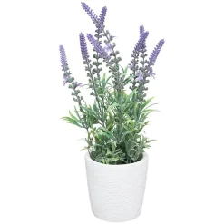 Sale Atmosphera Créateur D'Intérieur Lavande artificielle - pot en ciment - H36 cm - Multicolore- Atmosphera