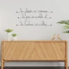 Bijoux De Mur Le plaisir se ramasse la joie se cueille et le bonheur se cultive - Sculpture fil de fer 60-75 cm -* Objet Décoratif Mural