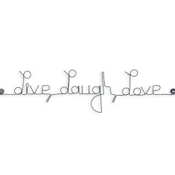 Bijoux De Mur Live laugh Love - Sculpture fil de fer 60-75 cm -* Objet Décoratif Mural