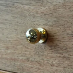 New GoodHome Lot 6 boutons de meuble arrondi Tudy bleu Ø2.5cm x l.2.5cm x h. 2.5cm x p.3.1cm