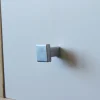 Clearance Lot 6 boutons de meuble carré Taden gris l.2cm x H.2cm x P.2.3cm