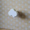 Chrisligne Lot 4 boutons de meuble enfant nuage blanc L.46 x l. 30 mm* Bouton De Meuble