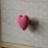 Discount Chrisligne Lot 4 boutons de meuble enfant cœur rose L.42 x l.40 mm