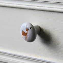 Best Chrisligne Lot 4 boutons de meuble enfant Biche Ø32 mm