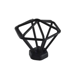 Bar plus Lot 4 boutons de meuble filaire noir Ø4cm* Bouton De Meuble
