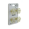 Outlet Bar plus Lot 4 boutons de meuble filaire doré Ø4cm