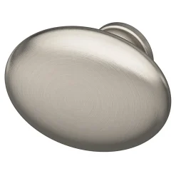 Clearance GoodHome Lot 6 boutons de meuble ovale Govlin effet satin gris Ø3 cm x l.2 cm x H.2 cm