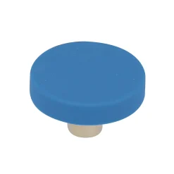Best Chrisligne Lot 4 boutons de meuble rond bleu Ø40 mm
