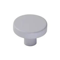 New Bar plus Lot 4 boutons de meuble rond blanc Ø4cm