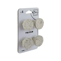 Bar plus Lot 4 boutons de meuble Terrazzo Ø4cm* Bouton De Meuble