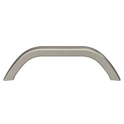 GoodHome Lot 6 poignées de meuble nœud Irvil aluminium effet nickel satin gris l.110mm x l.12mm x H. 30mm entraxe 96mm* Poignée De Meuble
