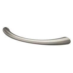 GoodHome Lot 6 poignées de meuble nœud Primel effet nickel satin gris l.114mm x l.11mm x H. 27mm entraxe 96mm* Poignée De Meuble