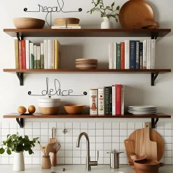 Bijoux De Mur Lot CUISINE - Délice Gourmandises Plaisir Régal - Sculpture fil de fer 40-50 cm -* Objet Décoratif Mural