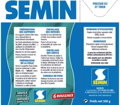 Online Semin Lot de 3 Colle en Poudre pour Papiers Peints Vinyls et Intissés , Boite de 300 g