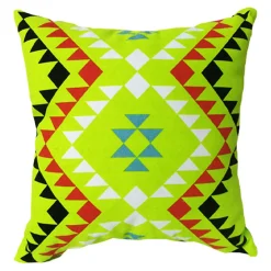Meubletmoi Lot de 2 coussins carrés au motif tribal vert 45 x 45 cm - TRIBE* Coussin Pour Canapé