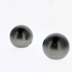 Boulet Lot de 2 Embouts Boule pour tringles à rideaux de Diam. 28mm en Carbone -