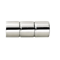 Outlet Riel Chyc Lot de 2 embouts de tringle (Diam. 20 mm - Argent)
