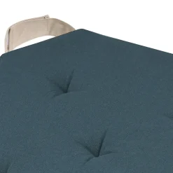 STOF Lot de 4 galettes de chaise Duo velcro 38x38 cobalt lin* Galette De Chaise