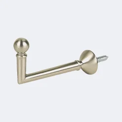 Hot Boulet Lot de 2 Gonds Boule de 80mm en Nickel Mat pour tringles à rideaux -