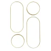 Discount The Home Deco Factory Lot de 4 miroirs ronds et ovales