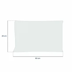 Discount Vivezen Lot de 2 oreillers, coussins de garnissage - 40 x 60 cm - Blanc -