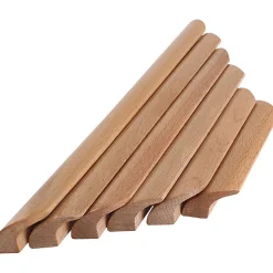 Deko Lot de 10 Poignées de Placard en Bois Forme Éventail Poignée pour Meuble Tiroir avec Vis Entraxe 160mm* Bouton De Meuble