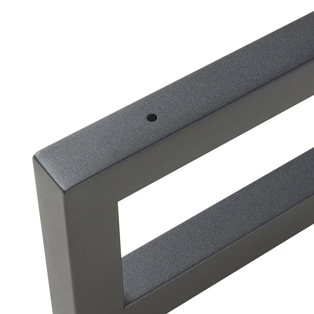 [En.Casa] Lot de 2 équerres d'étagère Hawangen acier 45 x 20 cm noir en.casa* Etagère Murale