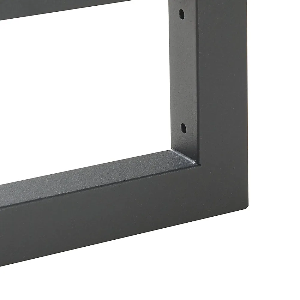[En.Casa] Lot de 2 équerres d'étagère Hawangen acier 45 x 20 cm noir en.casa* Etagère Murale