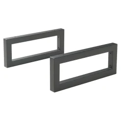 [En.Casa] Lot de 2 équerres d'étagère Hawangen acier 40 x 20 cm noir en.casa
