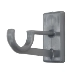 Paris Prix Lot de 2 Supports Adhésifs Longs "Bistrot" 1,2cm Gris* Tringle À Rideau À Composer