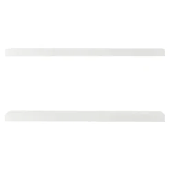 [En.Casa] Lot de 2 étagères murales Stranda 80 x 20 x 4 cm blanc en.casa* Etagère Murale