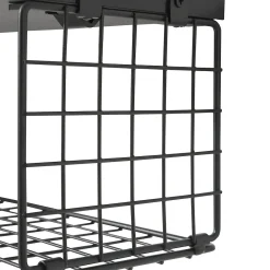 [En.Casa] Lot de 2 étagères murales Vik pour salle de bain noir en.casa* Etagère Murale